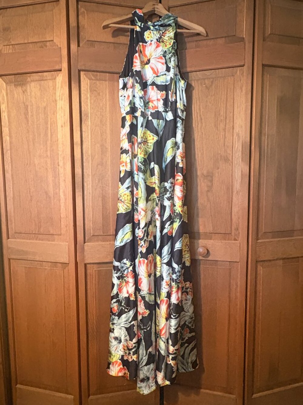 Nicole Miller Tropical Halter Dress